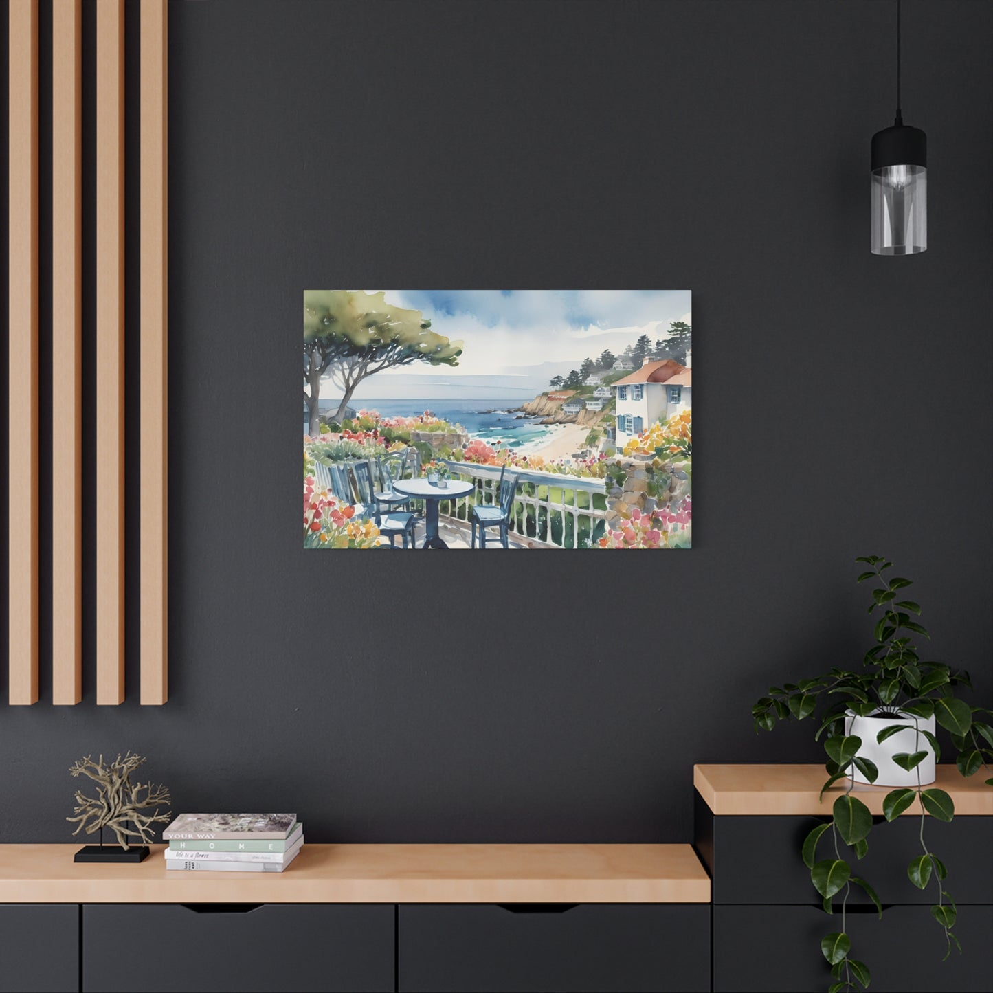 Carmel By The Sea Vibe, Watercolor Painting, 3 of many