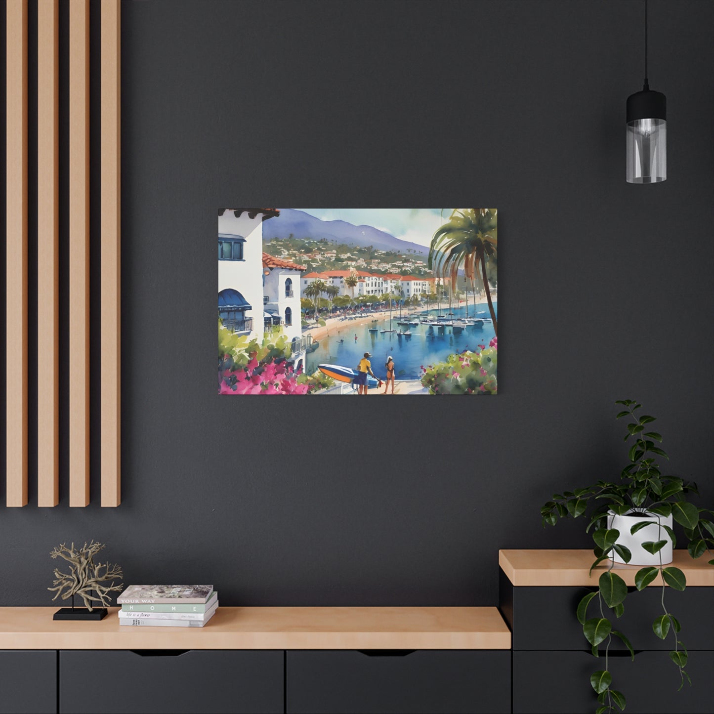 Santa Barbara Waterfront, California Painting, 4 of many