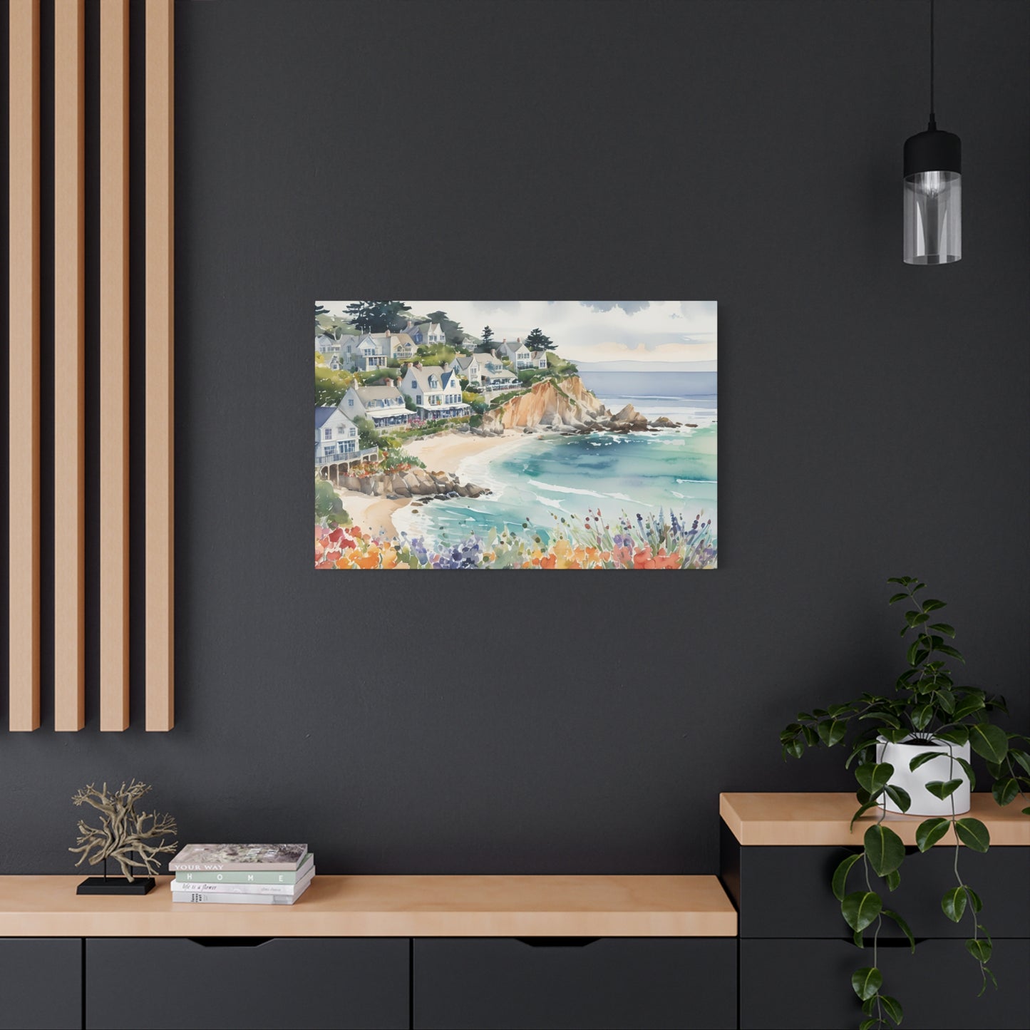 Carmel By The Sea Vibe, Watercolor Painting, 4 of many