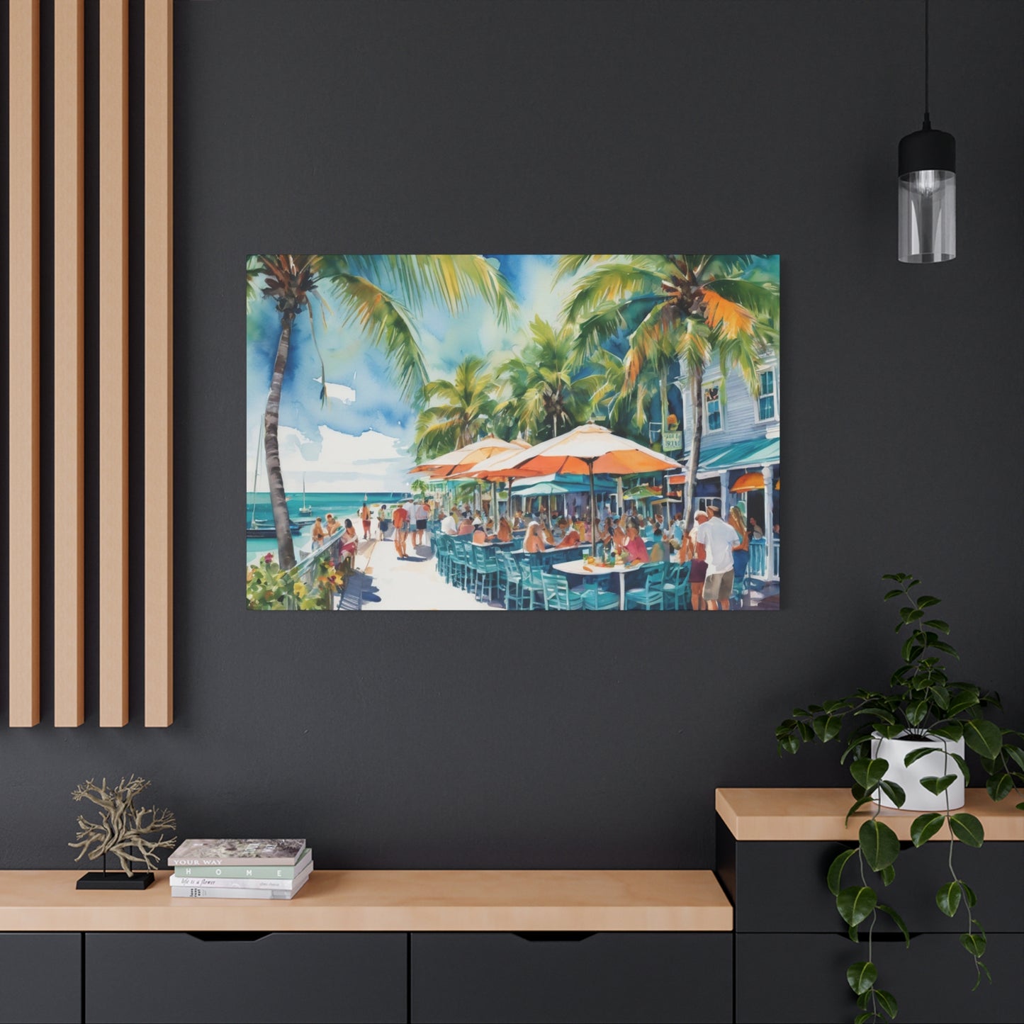 Key West Vibe, Coastal Canvas Painting, 7 of many