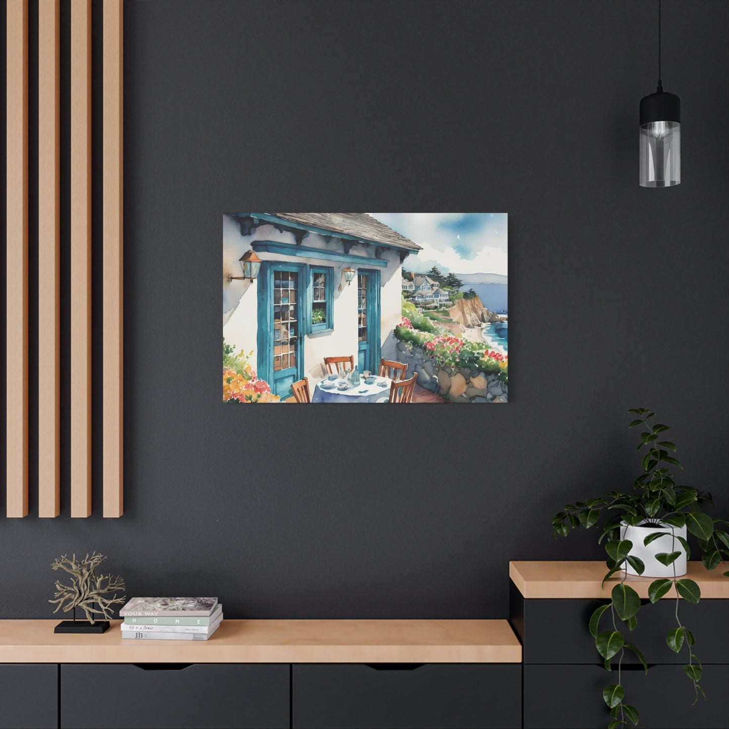 Carmel By The Sea Vibe, Watercolor Painting, 1 of many