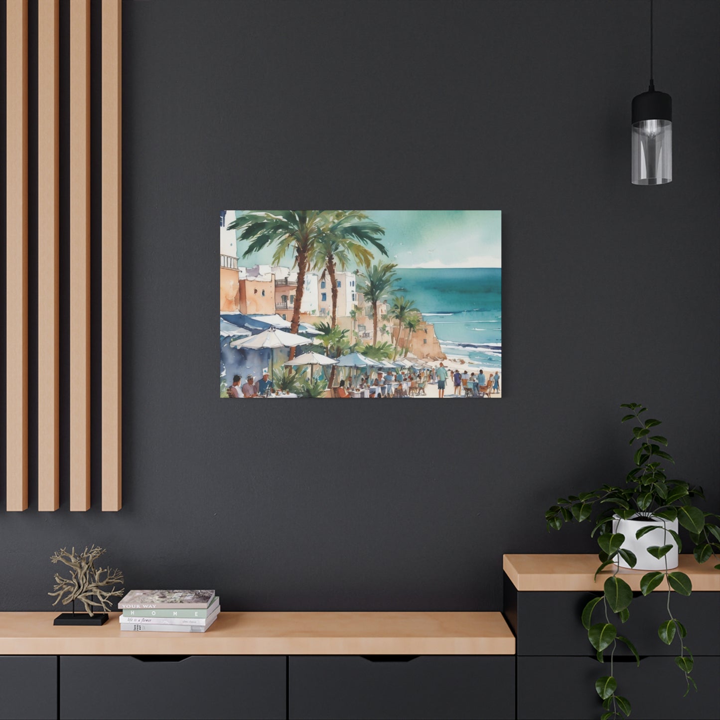 Morocco Coastal Vibe, Canvas Painting, 4 of many