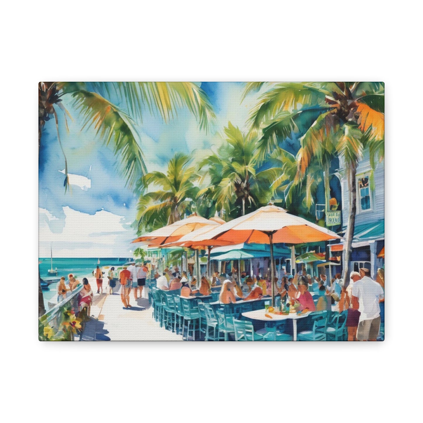 Key West Vibe, Coastal Canvas Painting, 7 of many