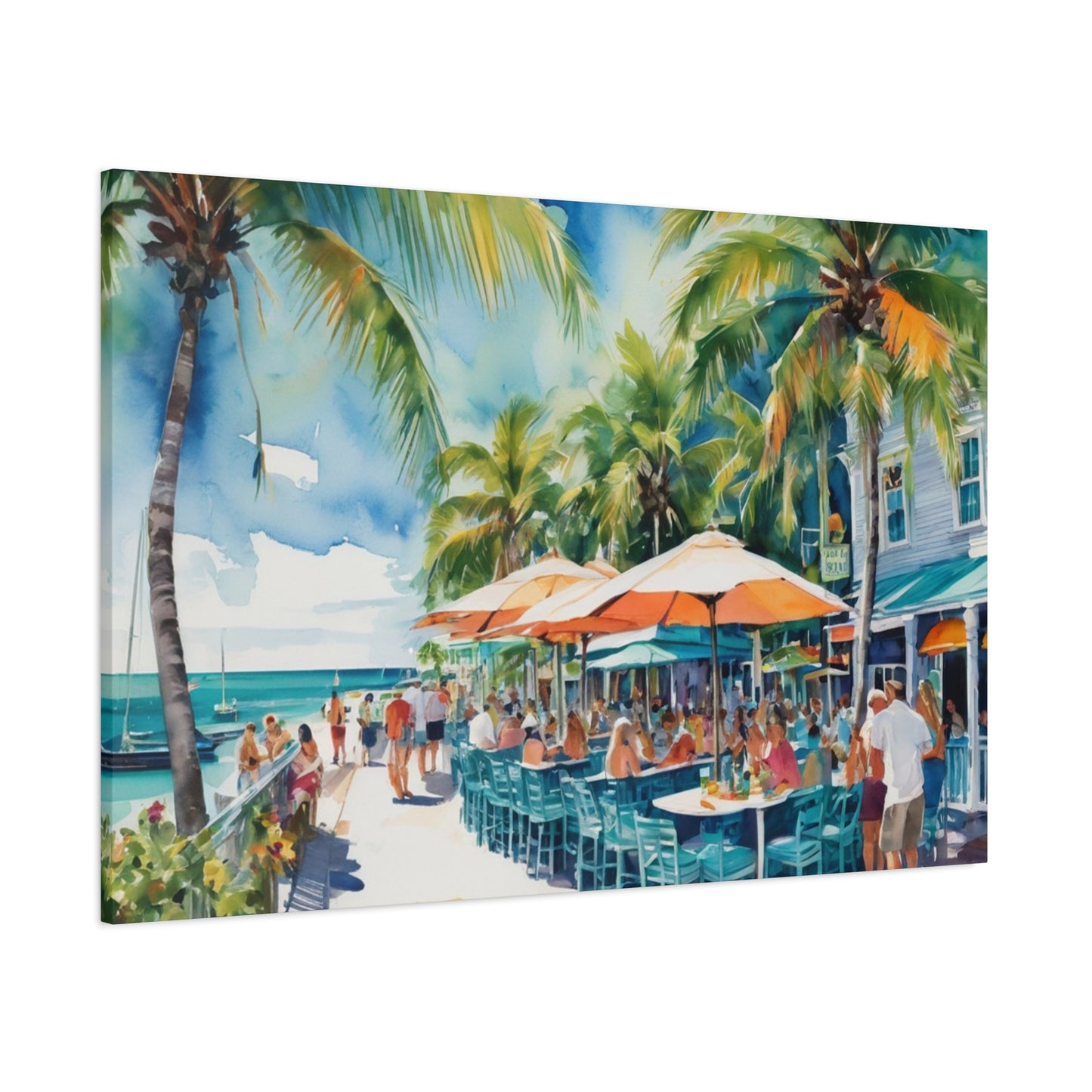 Key West Vibe, Coastal Canvas Painting, 7 of many