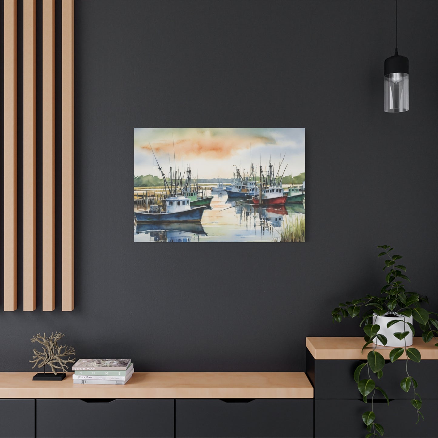 Louisiana Coastal Vibe, Canvas Painting, 1 of many