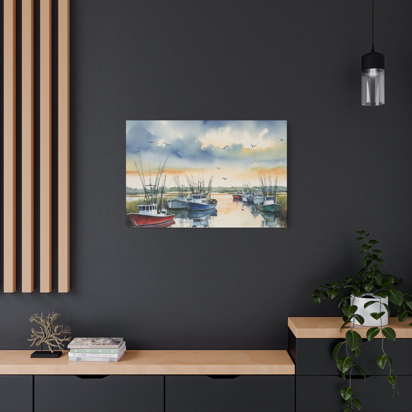 Louisiana Coastal Vibe, Canvas Painting, 3 of many