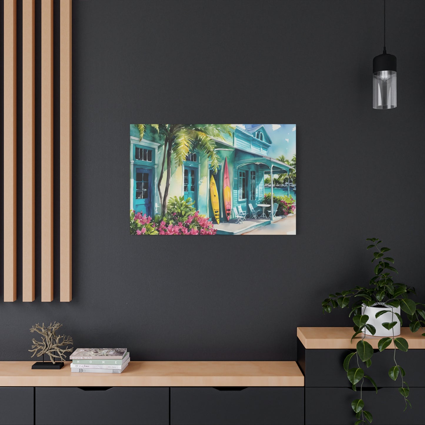 Key West Waterfront, Key West Watercolor Painting, 1 of many