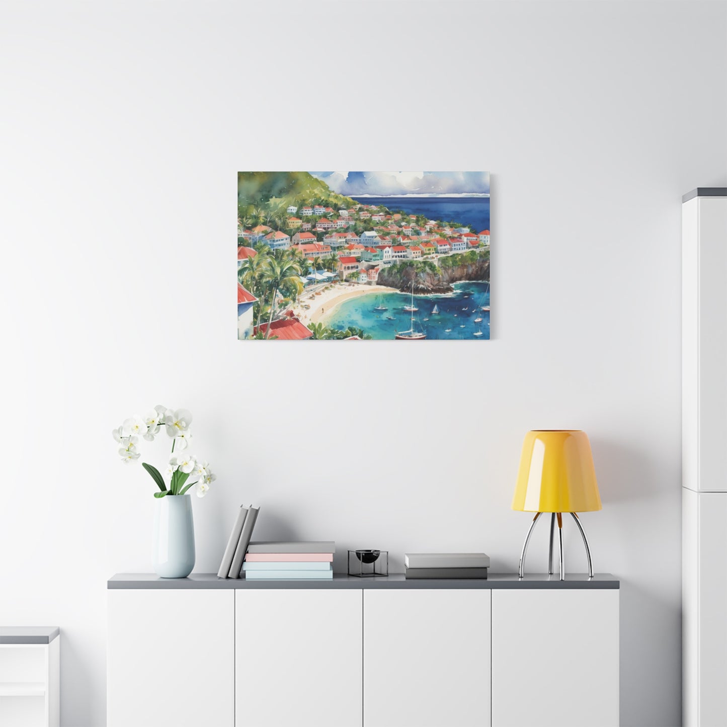 St. Barts Coastal Vibe, Canvas Painting, 5 of many