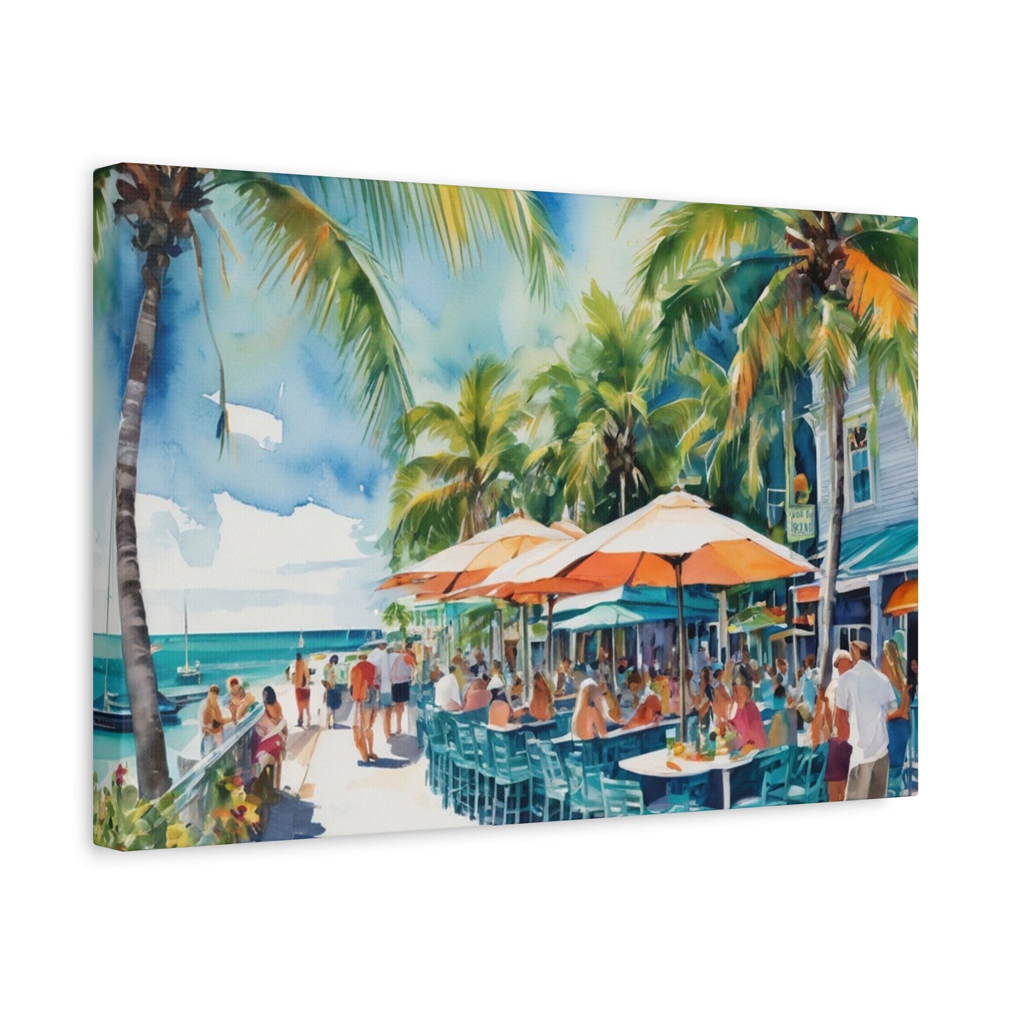 Key West Vibe, Coastal Canvas Painting, 7 of many