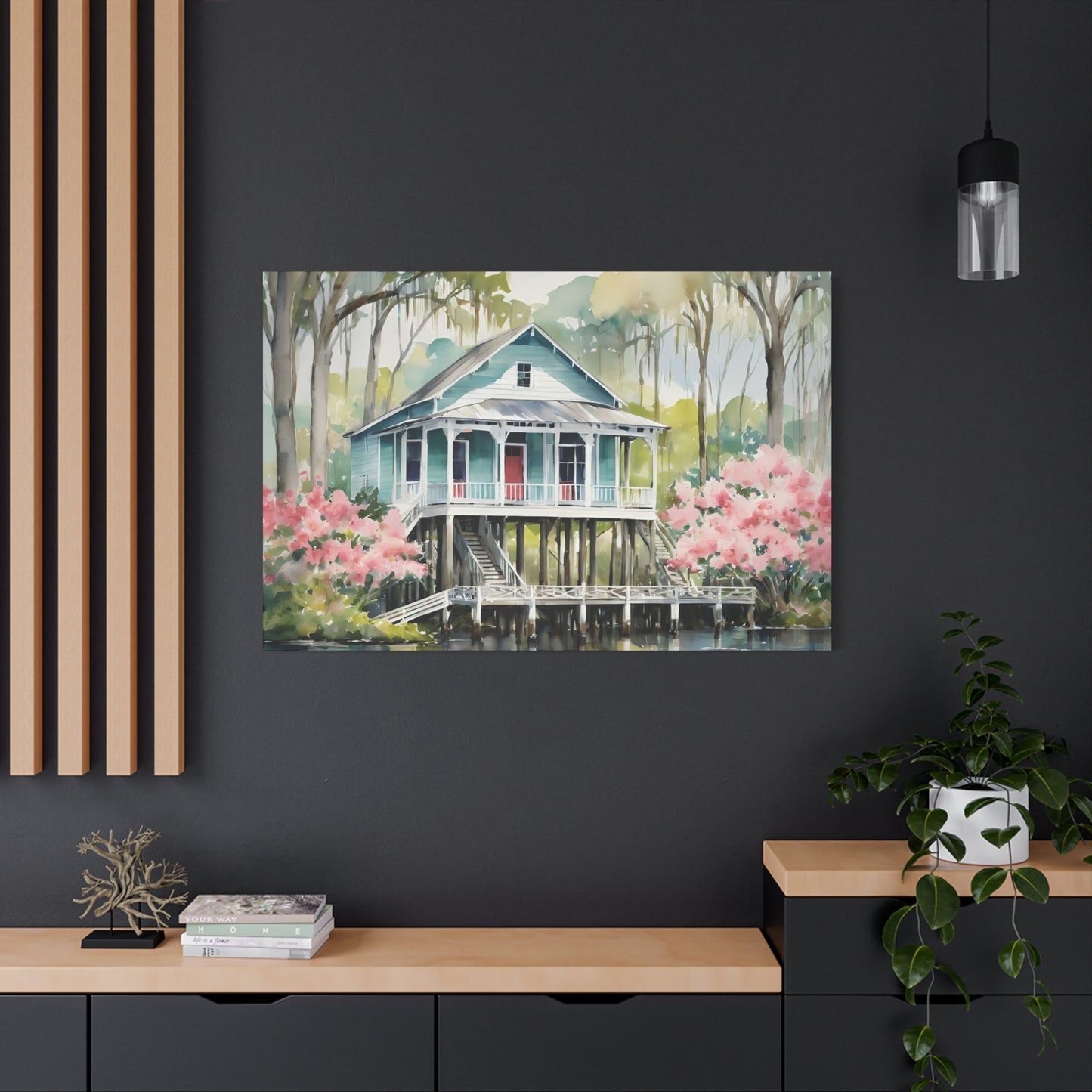 North Florida River Vibe, Watercolor Painting, 3 of many