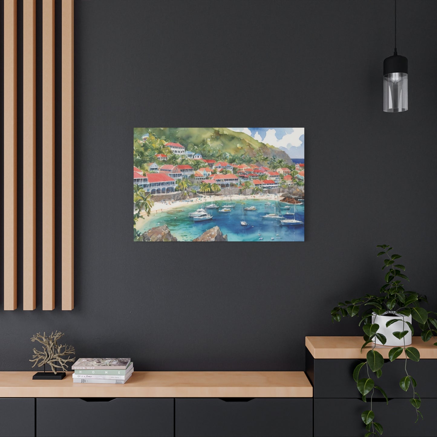 St. Barts Coastal Vibe, Canvas Painting, 3 of many