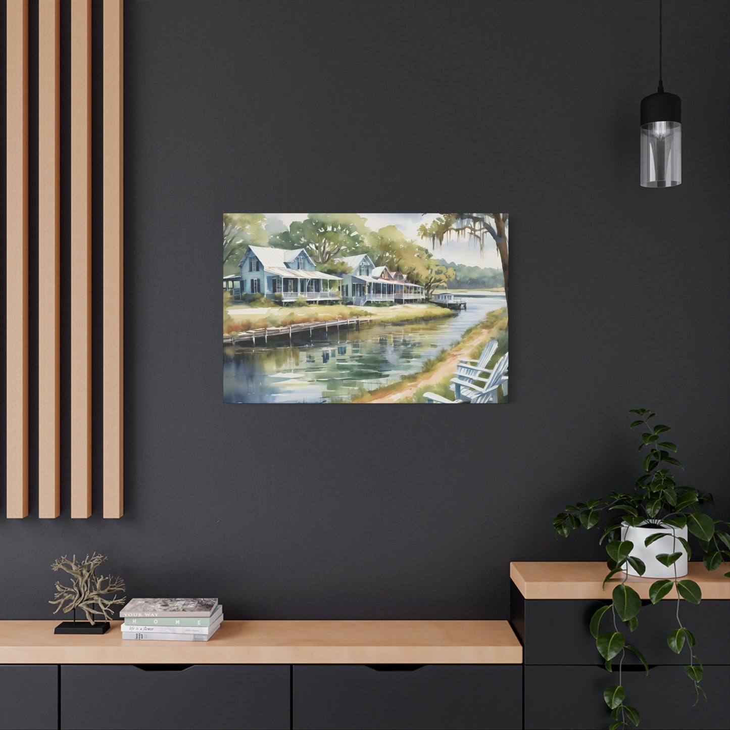 North Florida River Vibe, Watercolor Painting, 5 of many