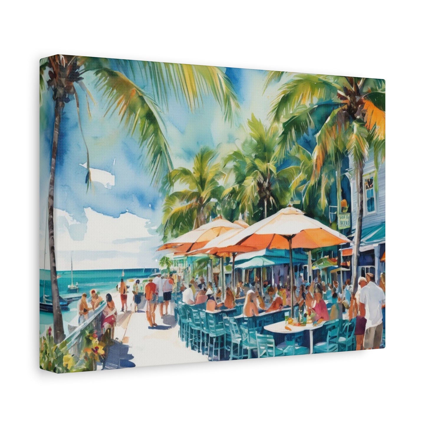 Key West Vibe, Coastal Canvas Painting, 7 of many