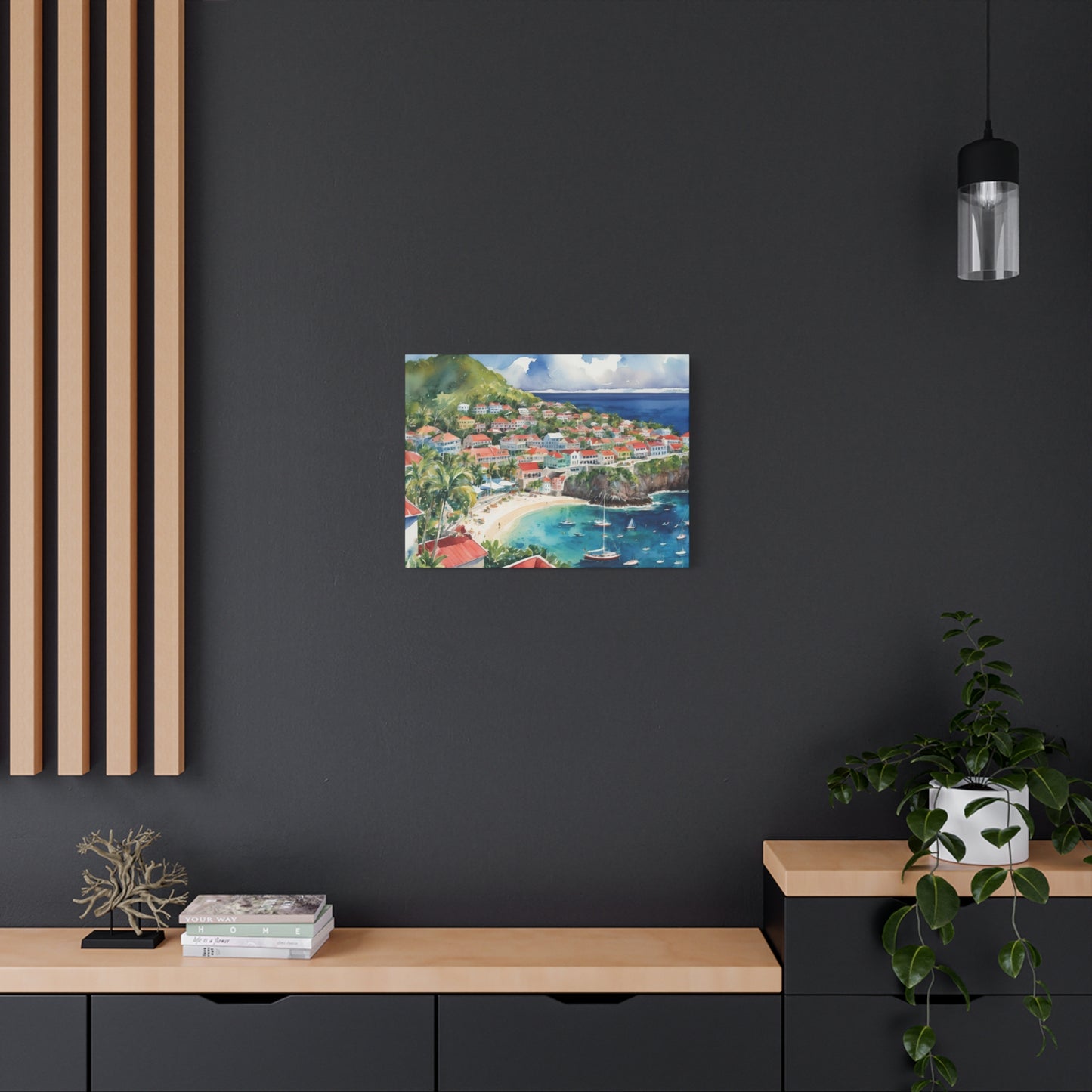 St. Barts Coastal Vibe, Canvas Painting, 5 of many