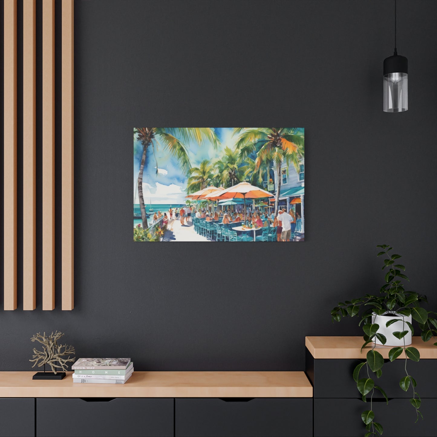 Key West Vibe, Coastal Canvas Painting, 7 of many
