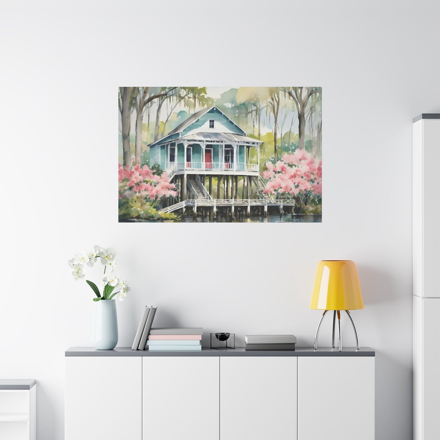 North Florida River Vibe, Watercolor Painting, 3 of many