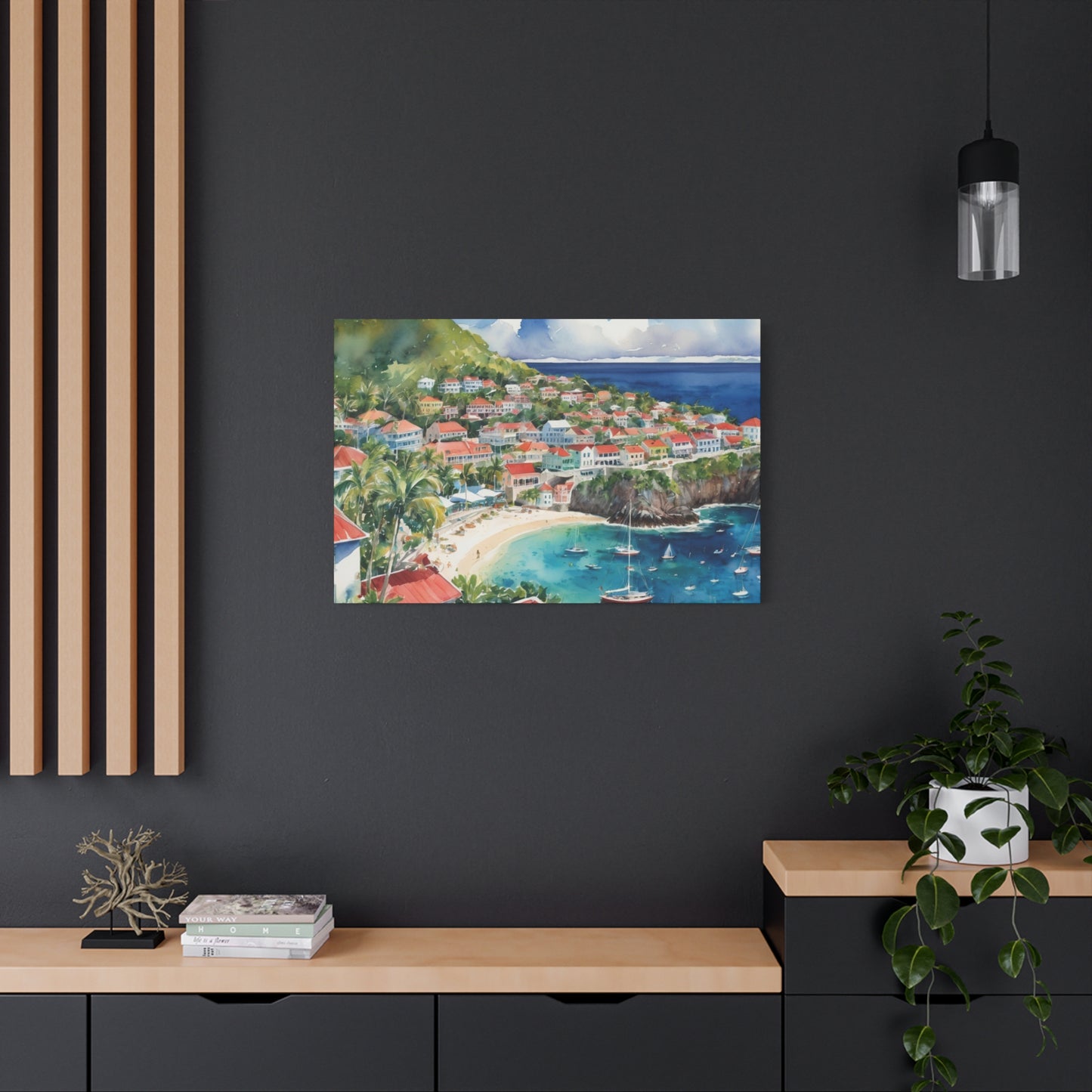 St. Barts Coastal Vibe, Canvas Painting, 5 of many