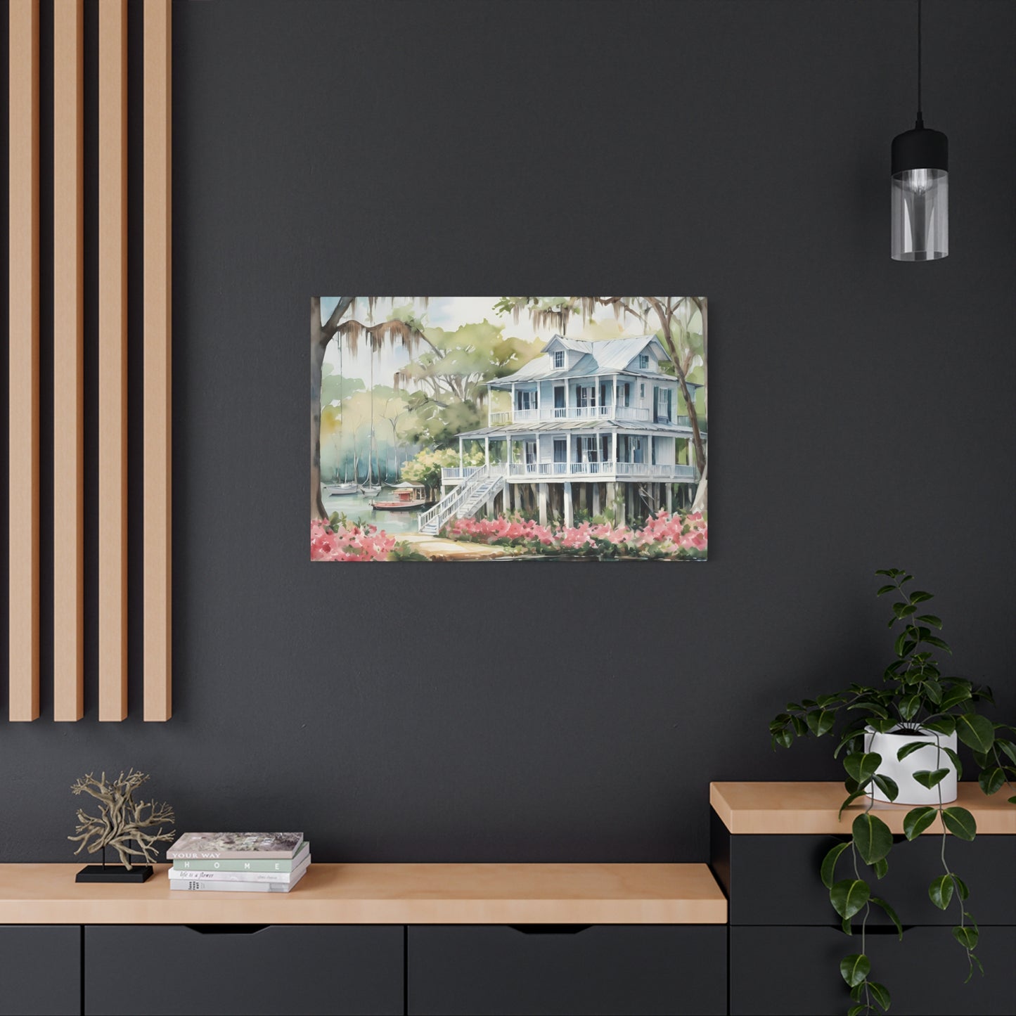 North Florida River Vibe, Watercolor Painting, 1 of many