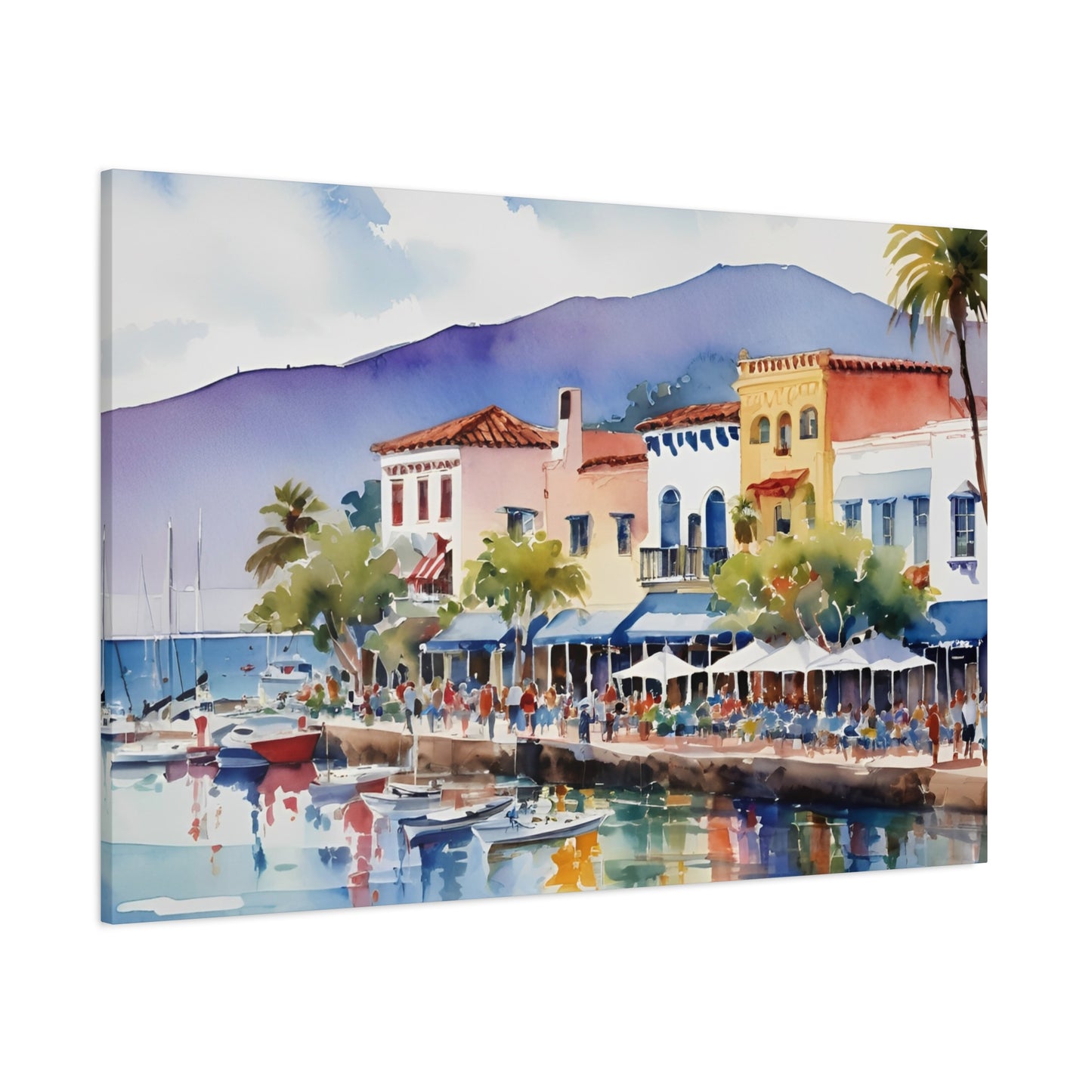 Santa Barbara Waterfront, California Painting, 7 of many