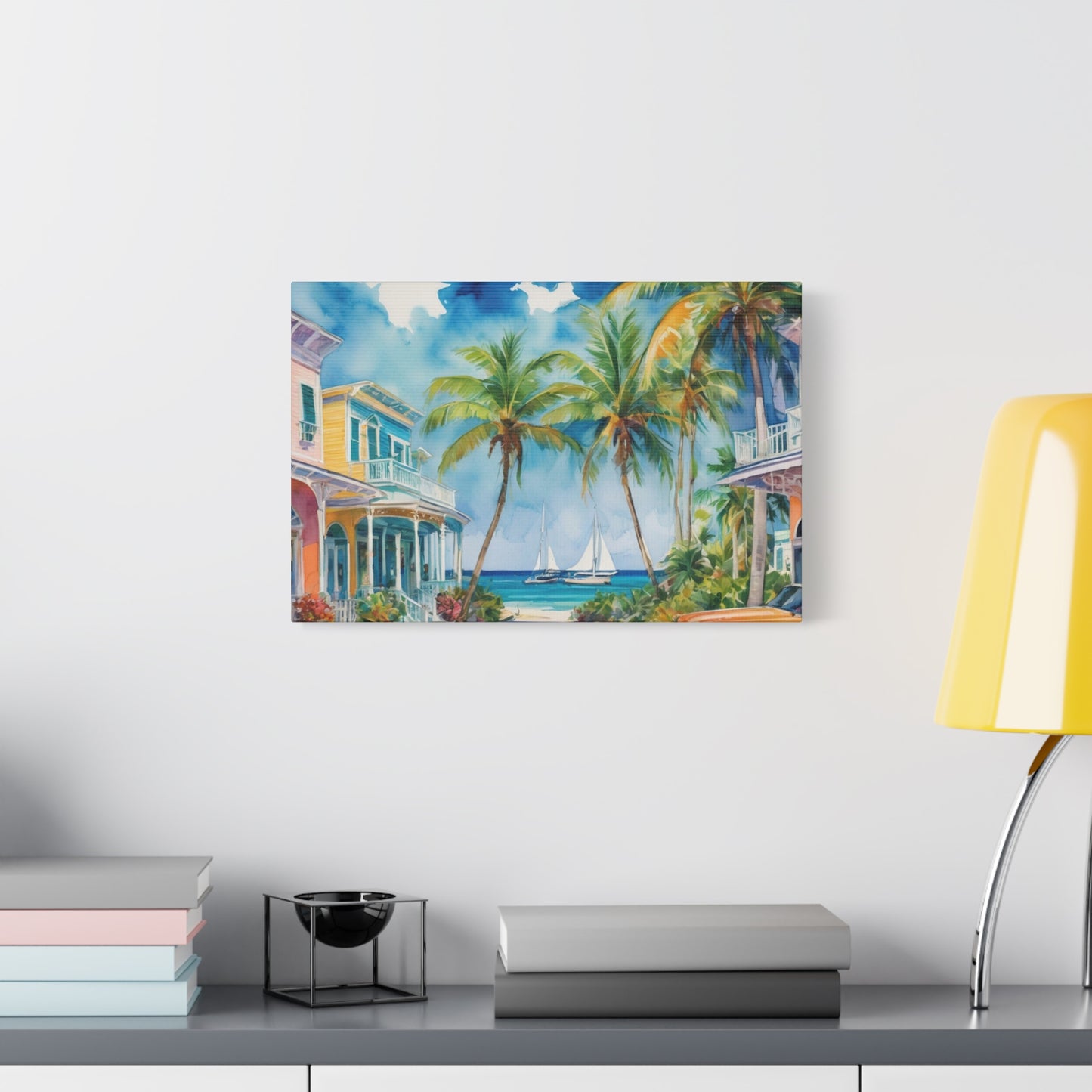 Key West Vibe, Coastal Canvas Painting, 5 of many