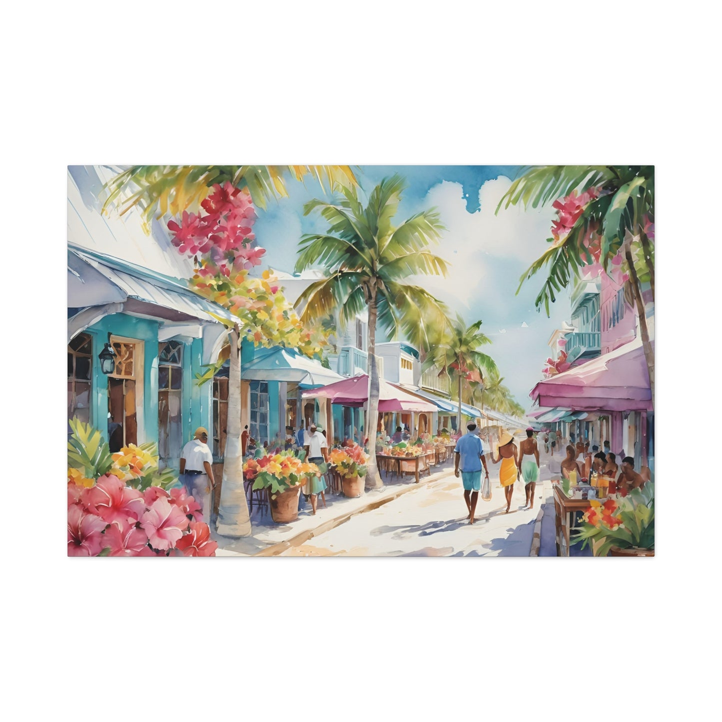 A Caribbean Vibe, Watercolor Painting, 9 of many