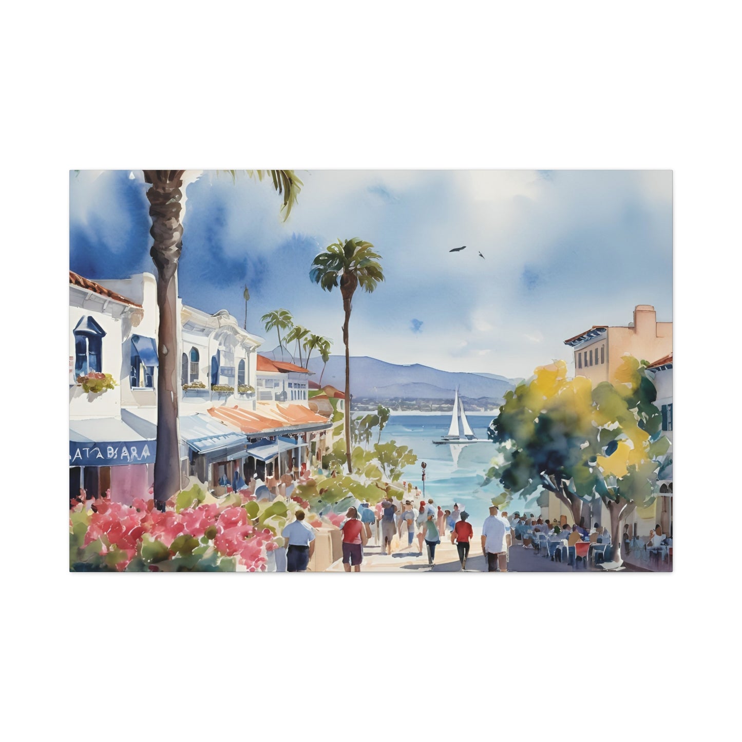 Santa Barbara Waterfront, California Painting, 9 of many