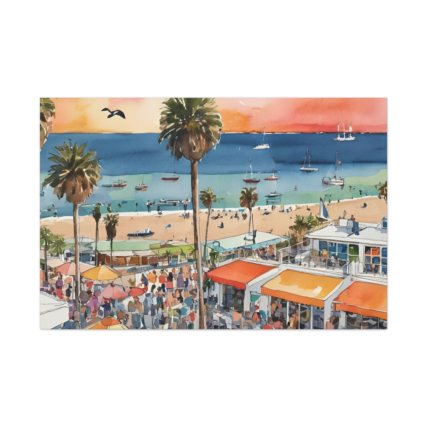 Santa Monica Waterfront, Santa Monica Painting, 7 of many