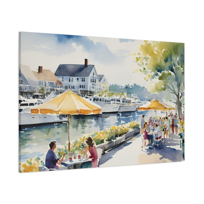 Hamptons Waterfront, Hamptons Watercolor Painting, 9 of many