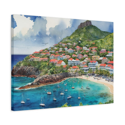 St. Barts Coastal Vibe, Canvas Painting, 4 of many