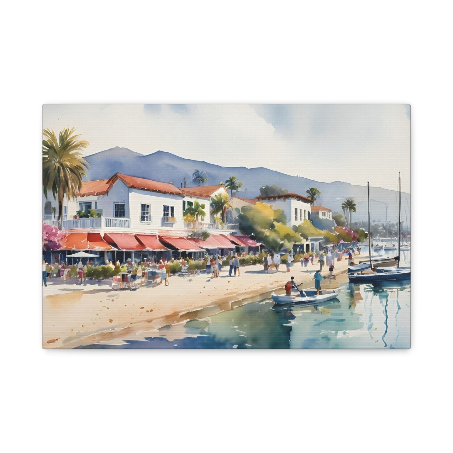 Santa Barbara Waterfront, California Painting, 8 of many