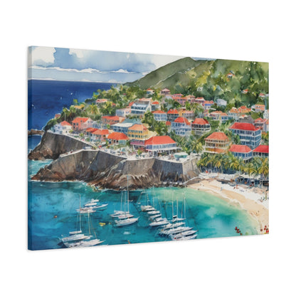 St. Barts Coastal Vibe, Canvas Painting, 6 of many