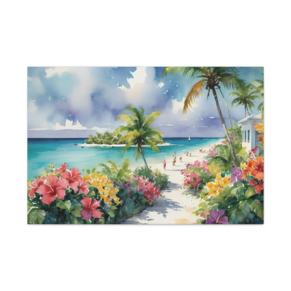 A Caribbean Vibe, Watercolor Painting, 2 of many