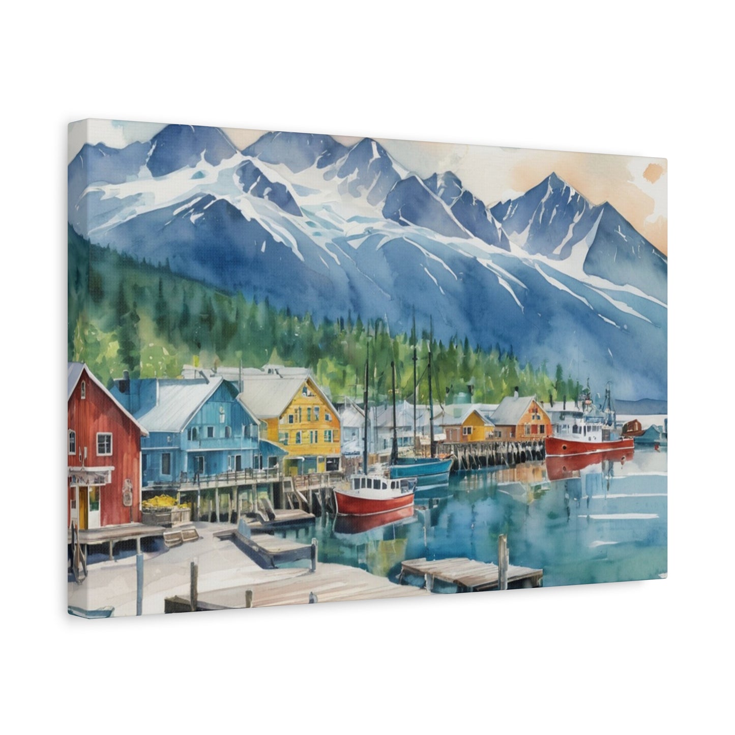 Alaska Coastal Vibe, Canvas Painting, 9 of many