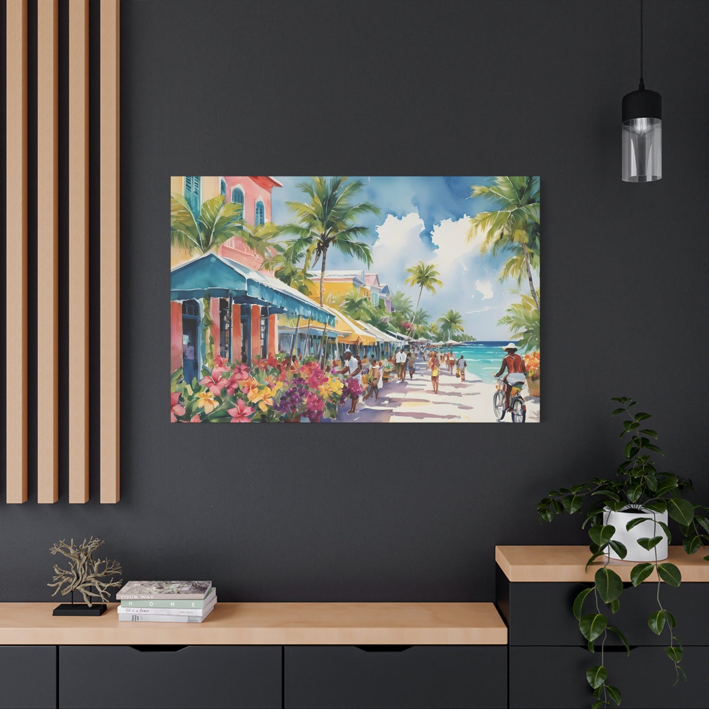 A Caribbean Vibe, Watercolor Painting, 10 of many