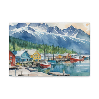 Alaska Coastal Vibe, Canvas Painting, 9 of many