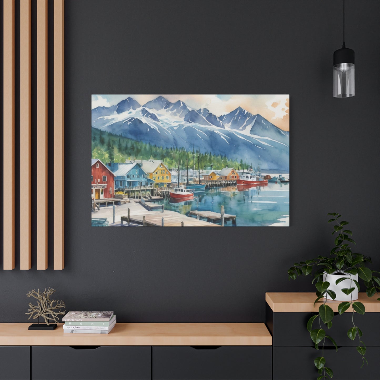 Alaska Coastal Vibe, Canvas Painting, 9 of many