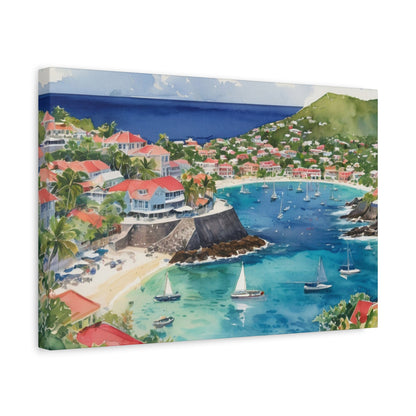 St. Barts Coastal Vibe, Canvas Painting, 9 of many