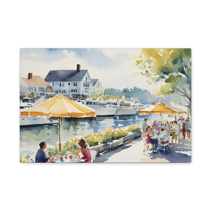 Hamptons Waterfront, Hamptons Watercolor Painting, 9 of many