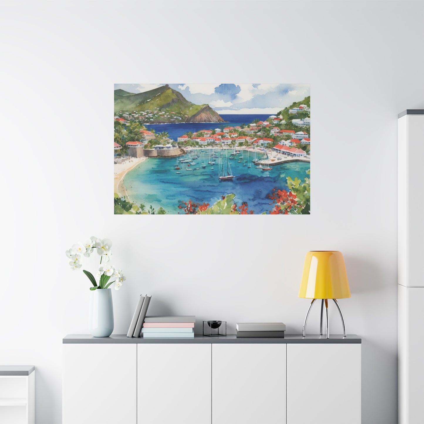 St. Barts Coastal Vibe, Canvas Painting, 8 of many