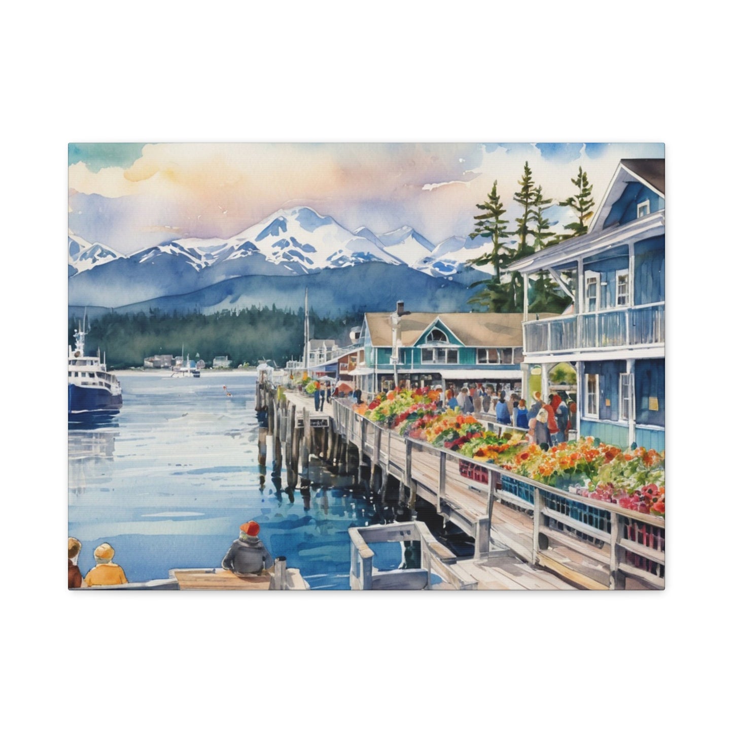 Alaska Coastal Vibe, Canvas Painting, 6 of many