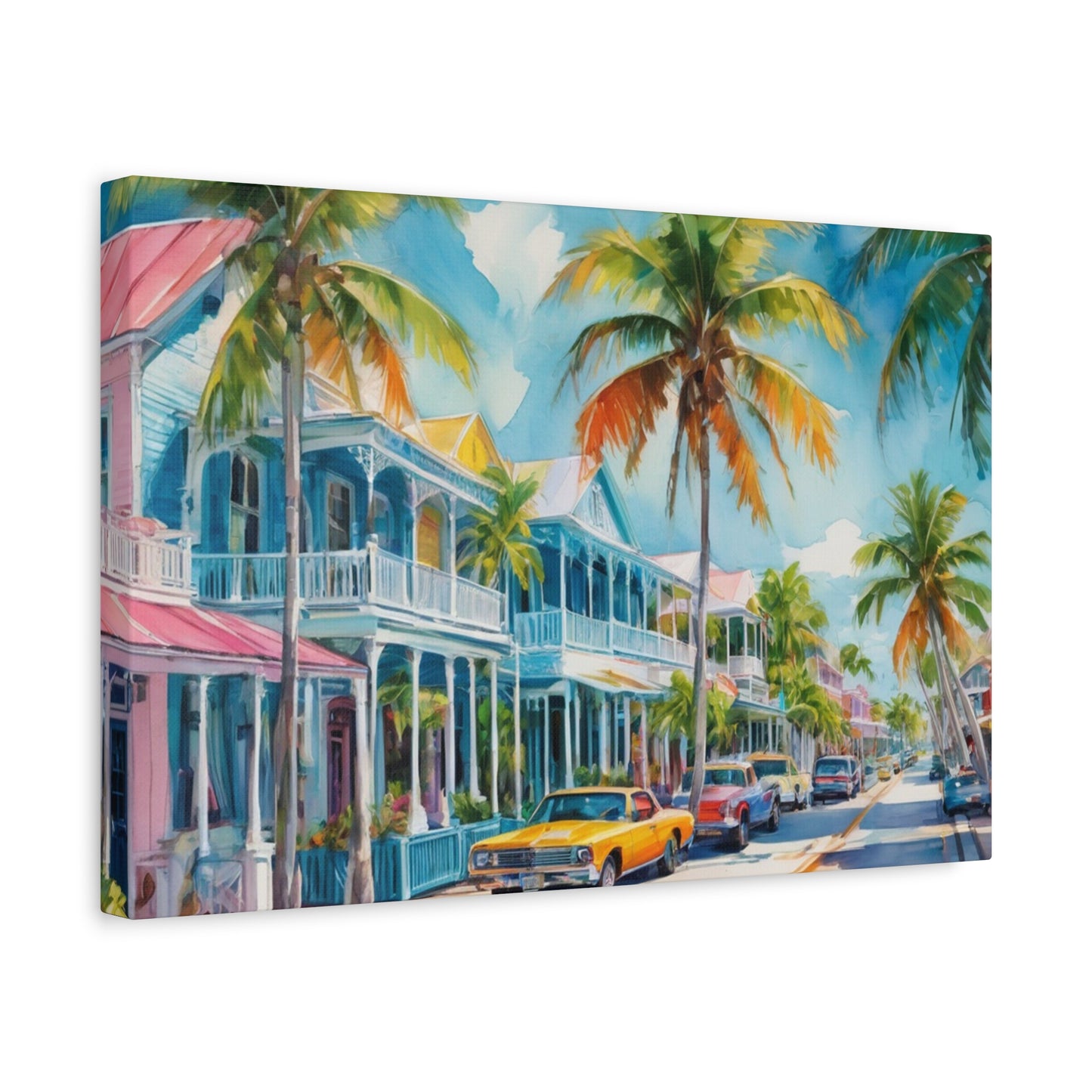 Key West Vibe, Coastal Canvas Painting, 2 of many