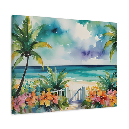 Key West Ocean Gate, Key West Watercolor Painting, 8 of many