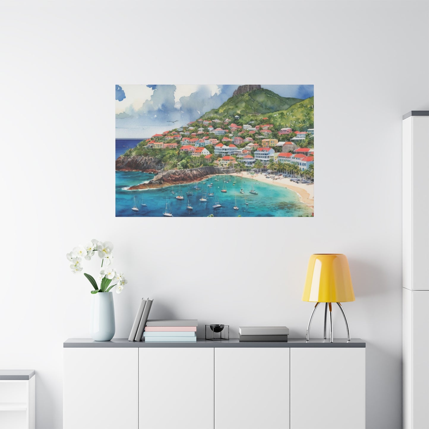 St. Barts Coastal Vibe, Canvas Painting, 4 of many