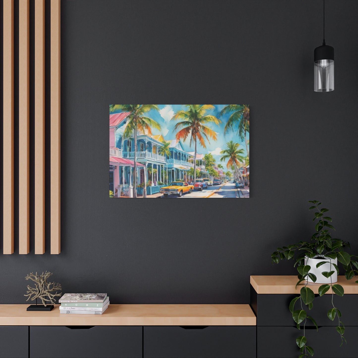 Key West Vibe, Coastal Canvas Painting, 2 of many