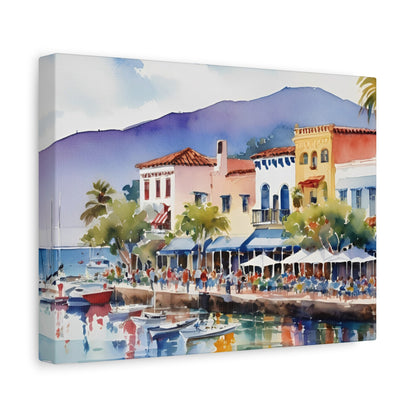 Santa Barbara Waterfront, California Painting, 7 of many