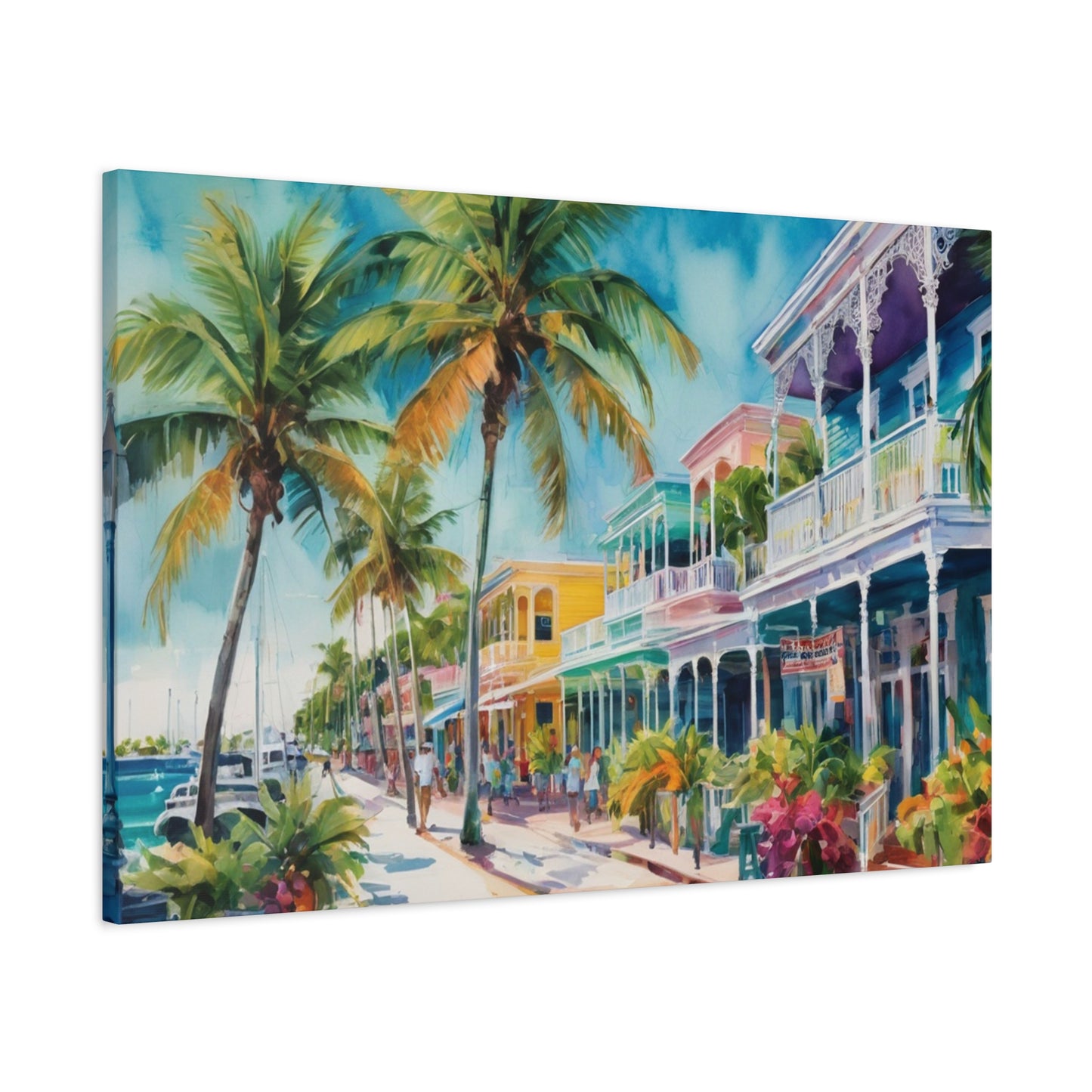 Key West Vibe, Coastal Canvas Painting, 4 of many