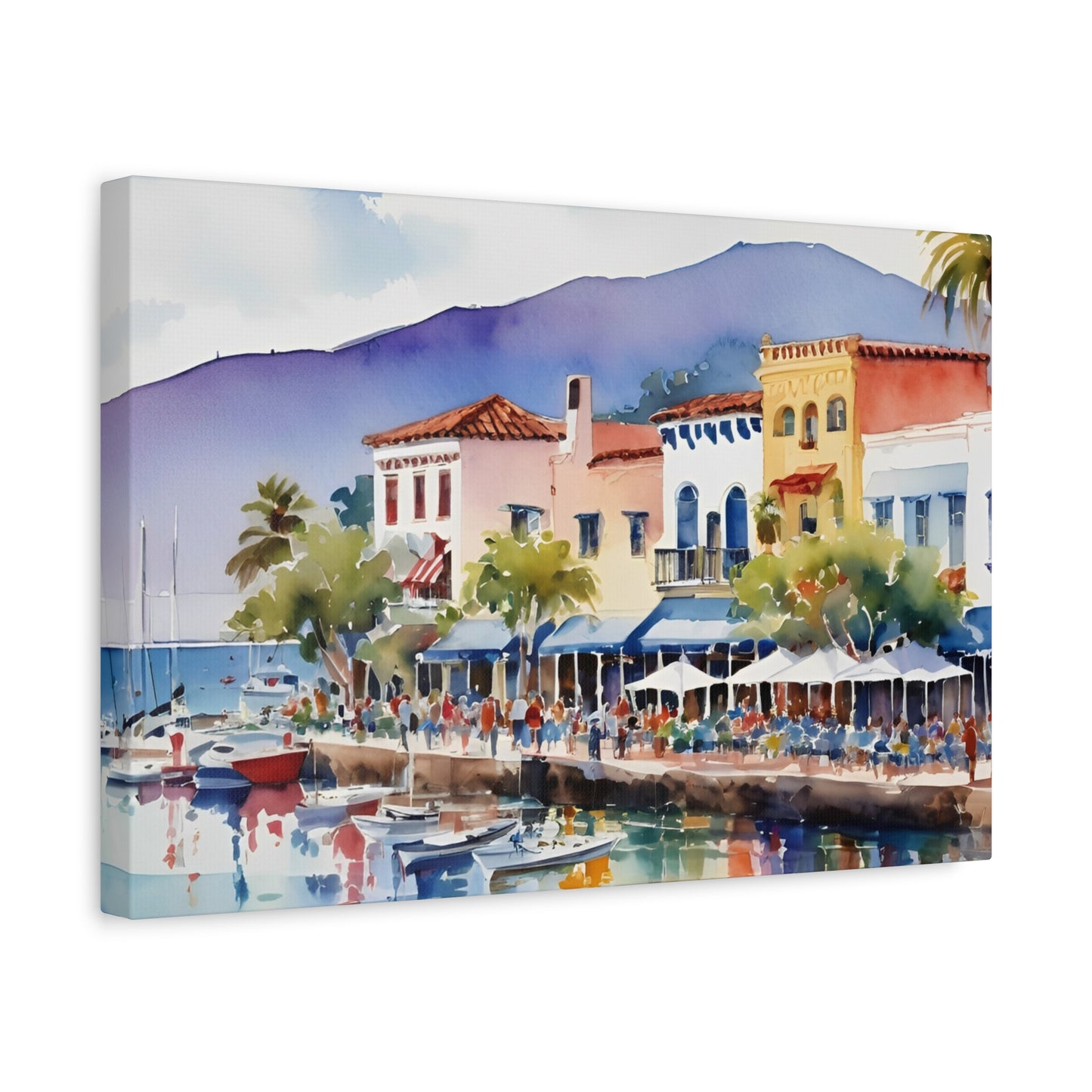 Santa Barbara Waterfront, California Painting, 7 of many