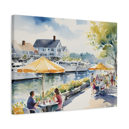 Hamptons Waterfront, Hamptons Watercolor Painting, 9 of many