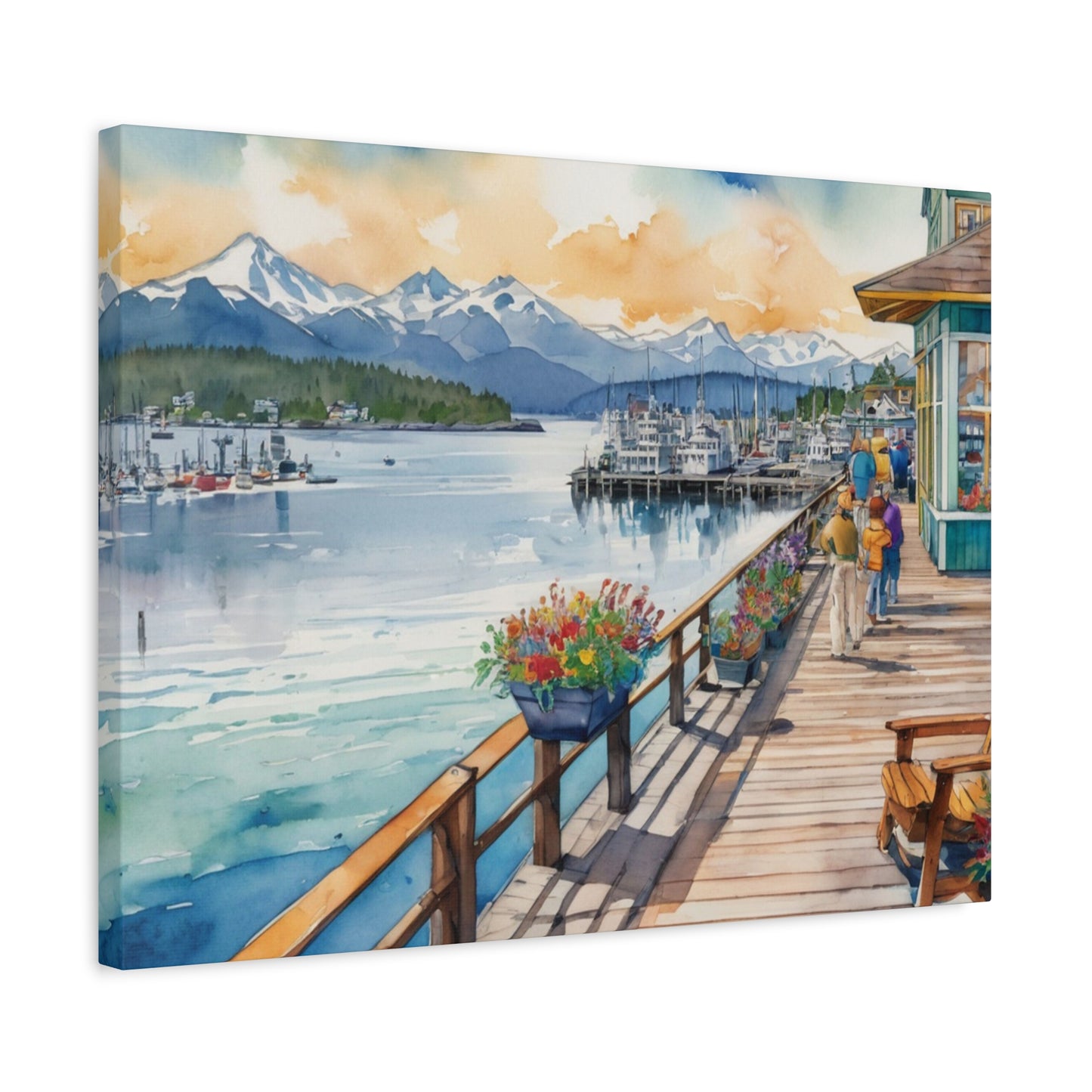 Alaska Coastal Vibe, Canvas Painting, 5 of many