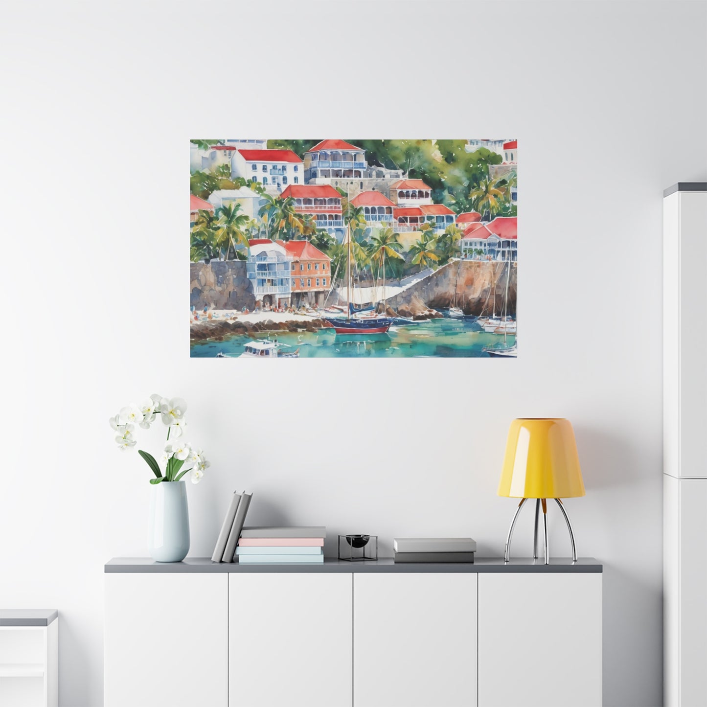 St. Barts Coastal Vibe, Canvas Painting, 10 of many